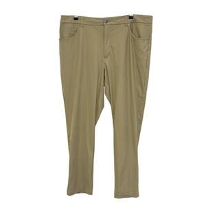 VRST Mens Khaki Slim Performance Chino Pants 38x30 Workwear Business Casual